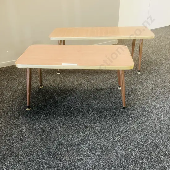 Pair of Mid-Century Formica Coffee Tables
