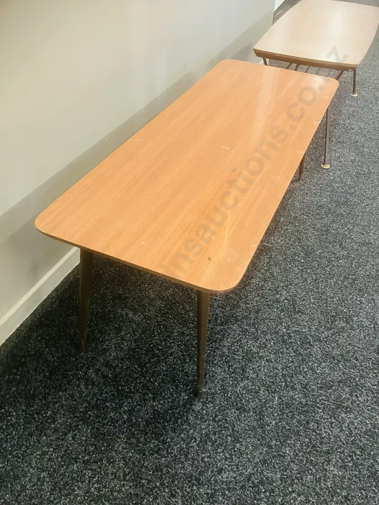 Pair of Mid-Century Formica Coffee Tables Image 1++