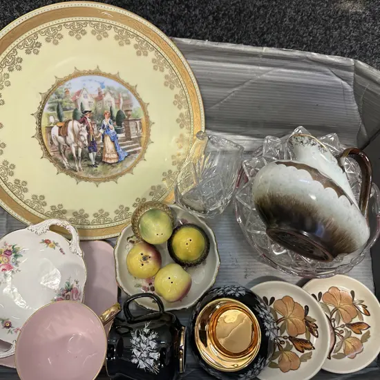Assorted China Items Including Prinknash Pottery Items Etc