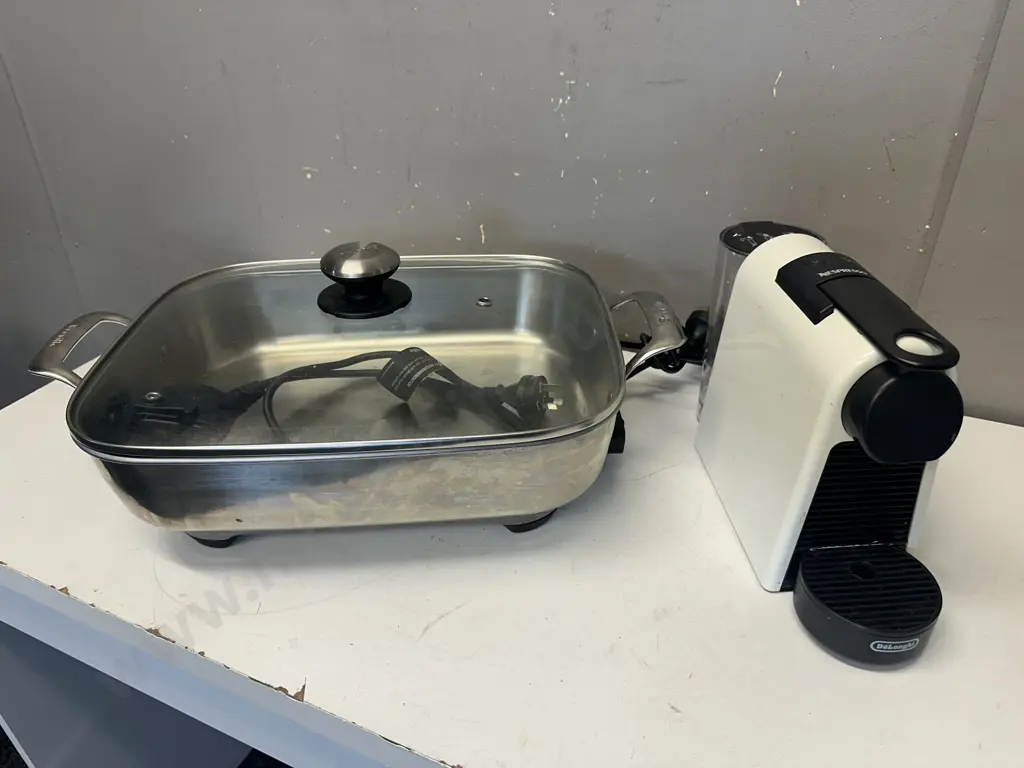 Breville Electric Frypan Model BEF560 & Delonghi Nespresso Coffee Maker Image 1++