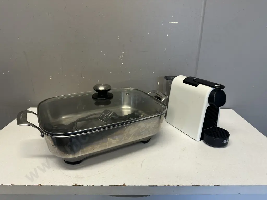 Breville Electric Frypan Model BEF560 & Delonghi Nespresso Coffee Maker Image 1++