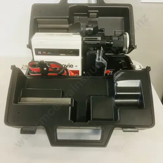 1980s Toshiba V-BM37A Betamovie Video Camera with Original Molded Carry Case, 2 x Batteries, (No Power Adapter)