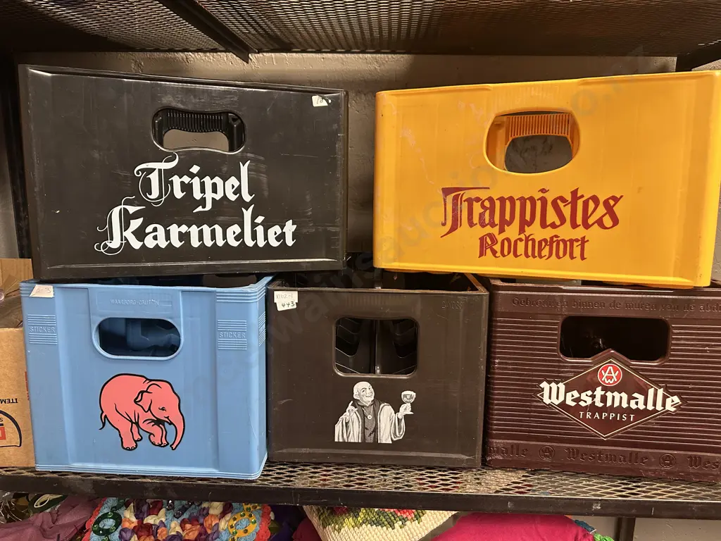 Vintage Plastic Crates x 5 Image 1++