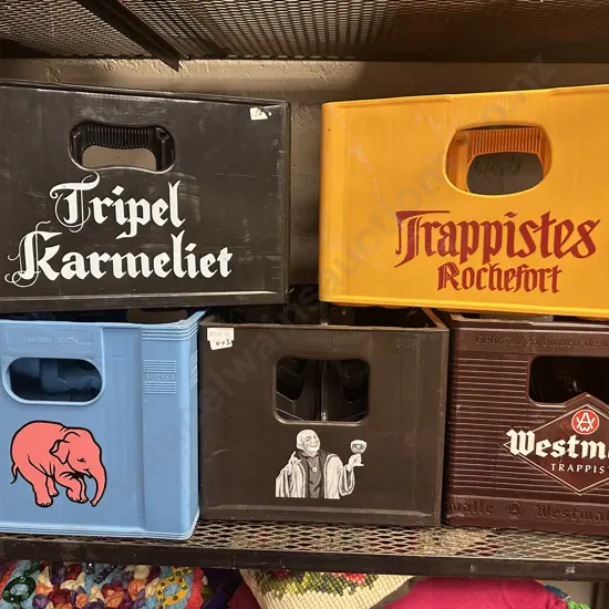 Vintage Plastic Crates x 5