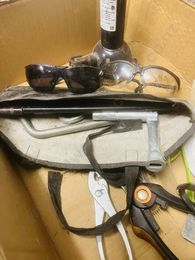 Tools - GM Jack, Fuller Socket Set, Joker440 Spray Etc With Folding Chair Image 1++