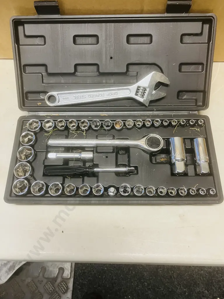 Tools - GM Jack, Fuller Socket Set, Joker440 Spray Etc With Folding Chair Image 1++