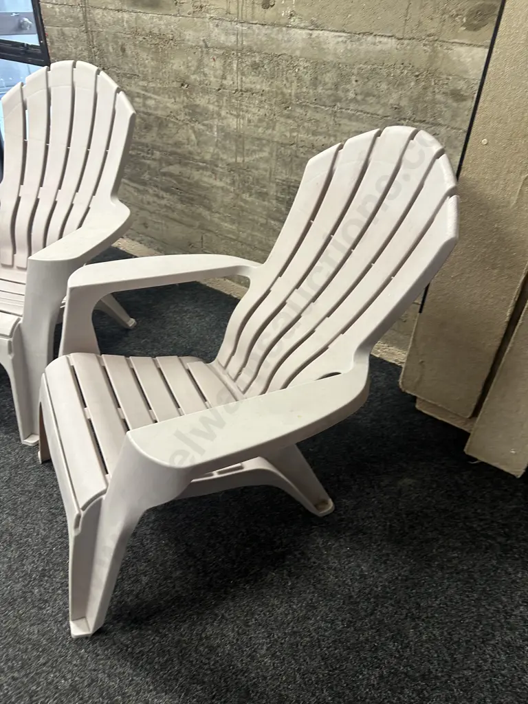 Pair Of Plastic Cape Cod Style Chairs  Image 1++