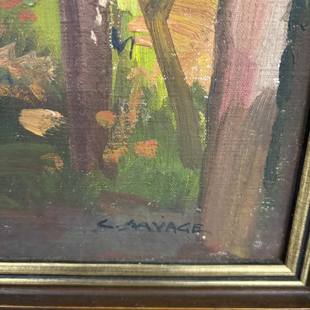 Original Signed Artwork on board by Cedric Savage. Signed C Savage. 64 x 54cm incl frame Image 1++