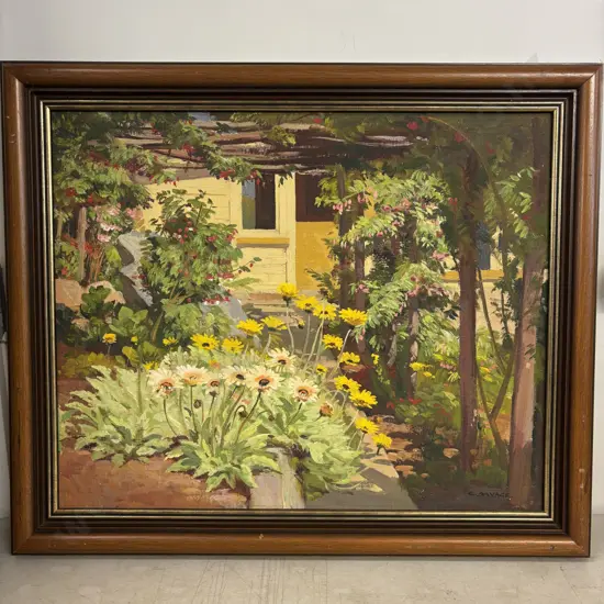 Original Signed Artwork on board by Cedric Savage. Signed C Savage. 64 x 54cm incl frame