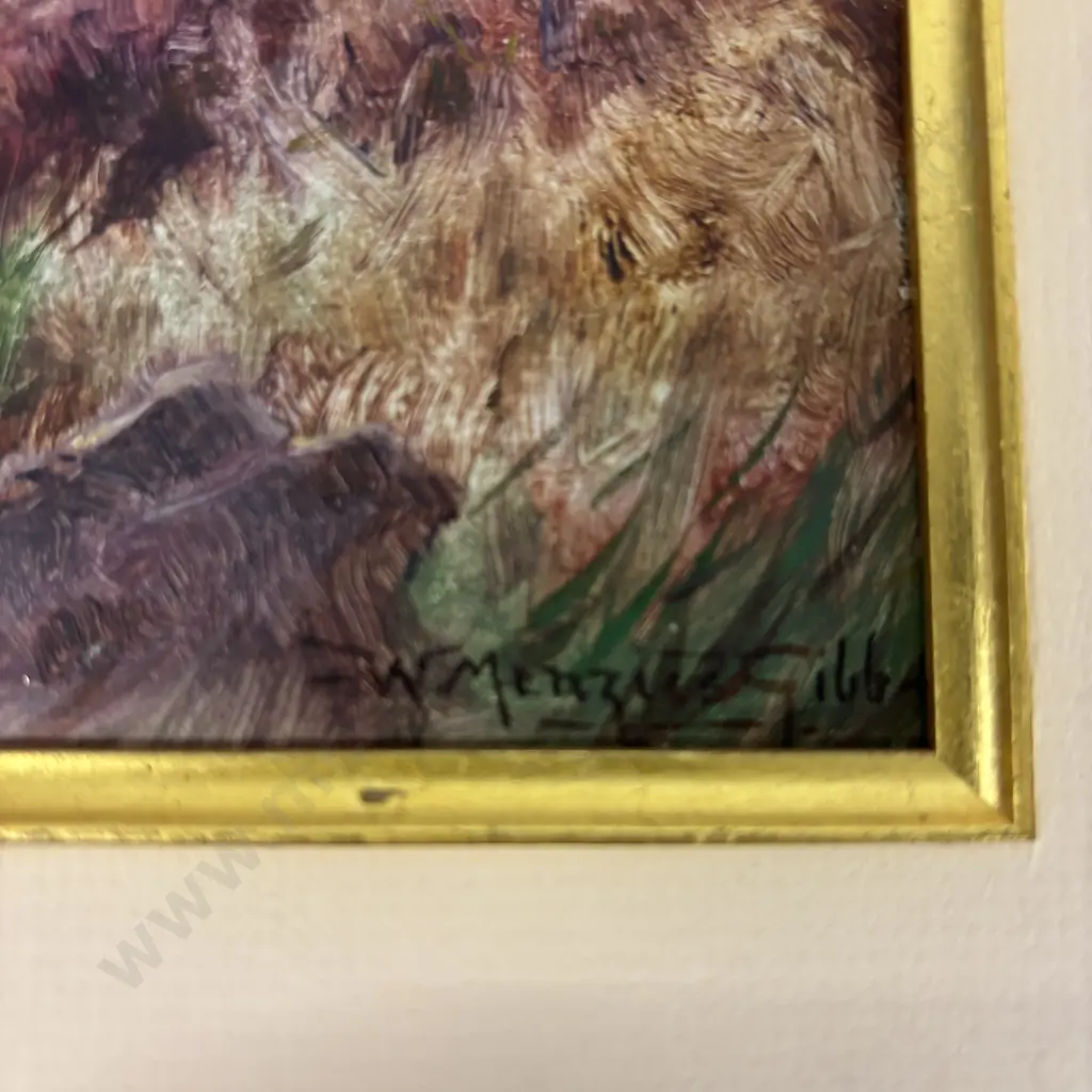 Original Framed Artwork Signed William Menzies Gibb. 49 x 38cm incl frame Image 1++