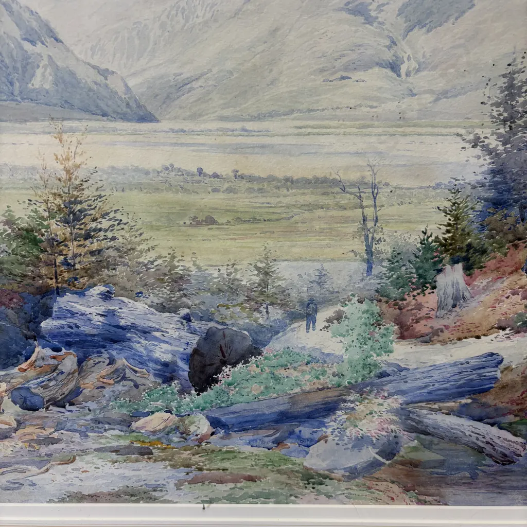 Original Framed Watercolour Signed G Herbert Elliott. 99 x 80cm incl frame Image 1++