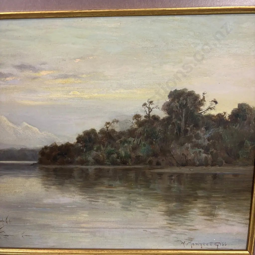 Original Framed Artwork by William Menzies Gibb. Signed. Heavily Gilded frame. 62 x 43cm incl frame Image 1++