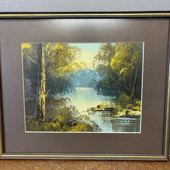 Original Framed Artwork.  Signed Tang Ping. 38.5 x 22cm incl frame