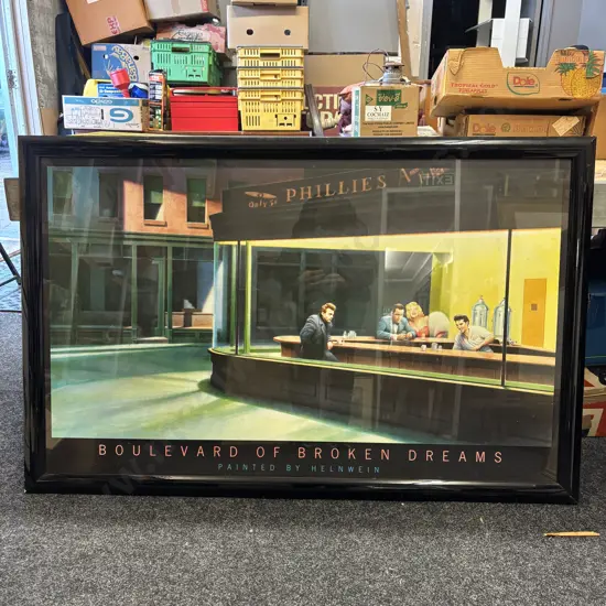 Large Framed and glazed "Boulevard of Broken Dreams" by Helnwein. 126 x 81cm