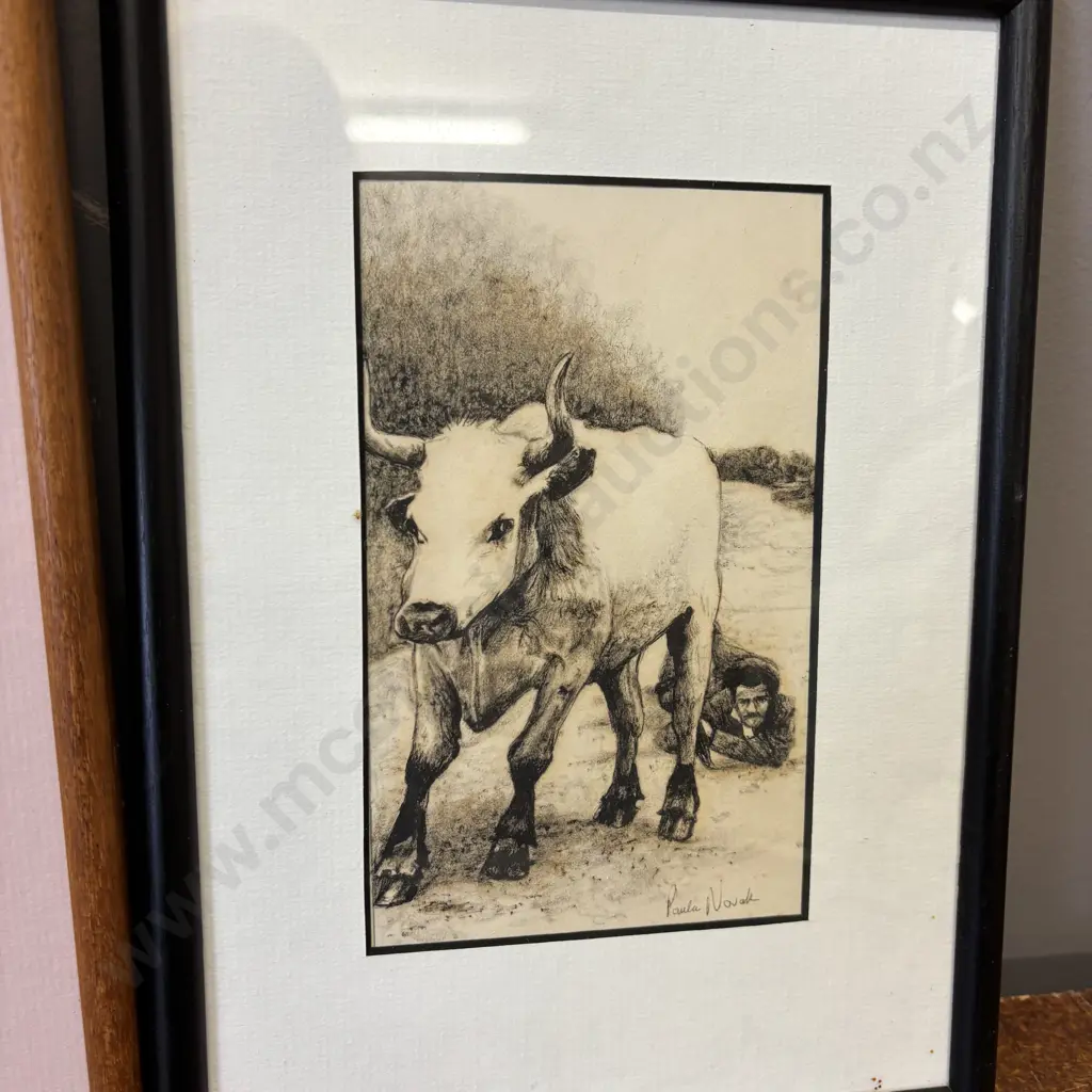 3 Framed Artworks.  Signed Paula Novak Image 1++