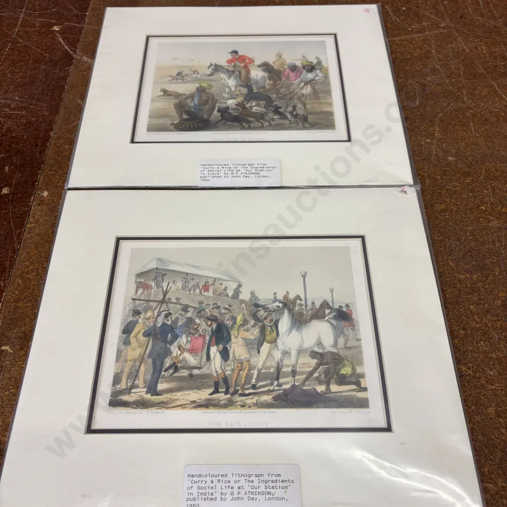 Two Hand coloured lithographs by G.P. Atkinson Image 1++