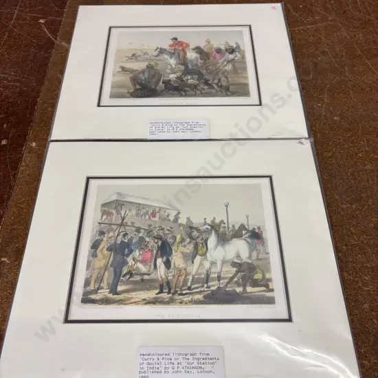 Two Hand coloured lithographs by G.P. Atkinson