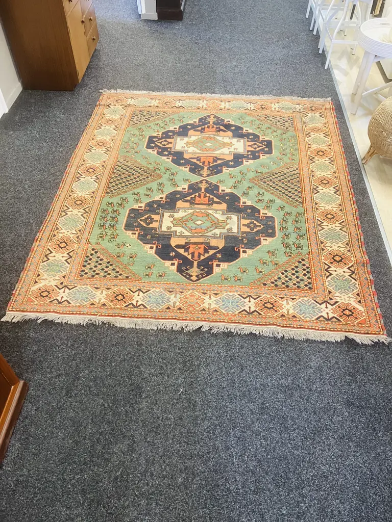 Afghani Chechen Persian Floor Rug. 230 x 197cm Image 1++