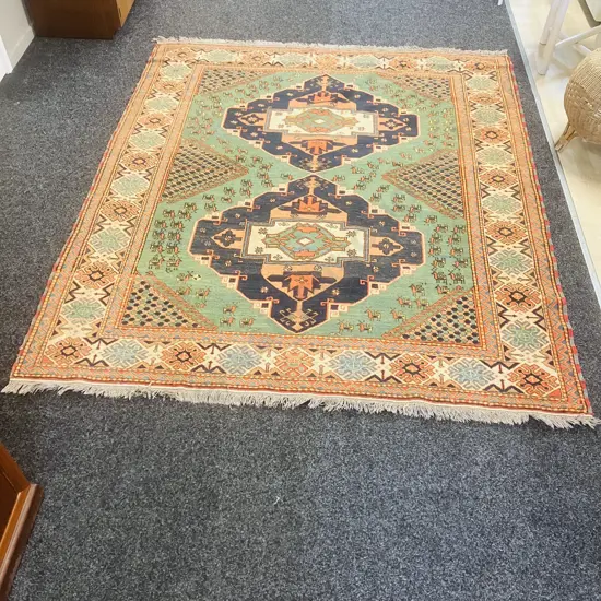 Afghani Chechen Persian Floor Rug. 230 x 197cm