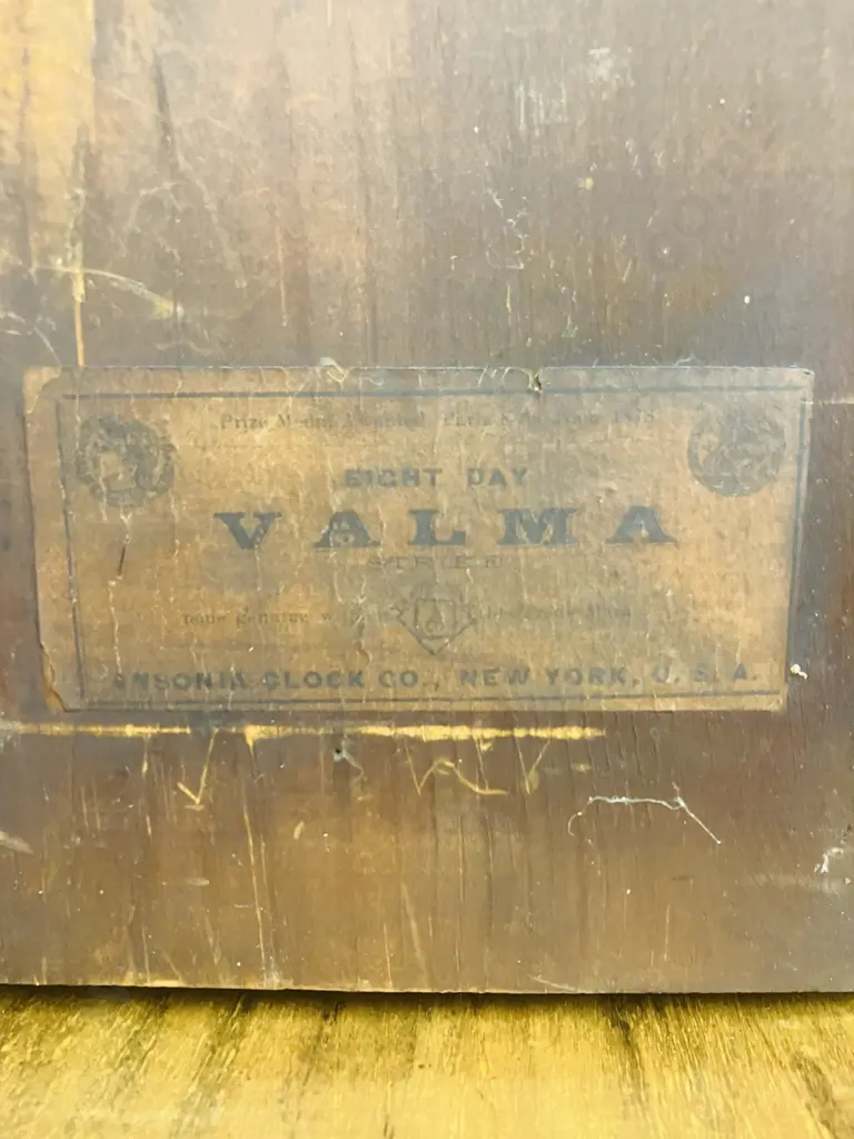 Antique Ansonia 'Valma' Gingerbread Clock - Eight Day Striking Movement With Key Image 1++
