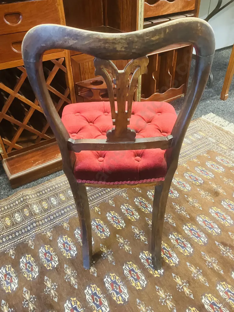 Late Victorian Mahogany Dining Chair Image 1++