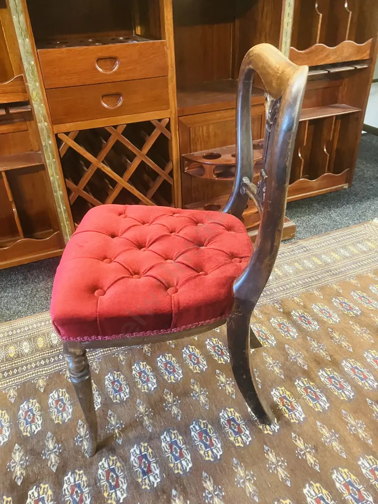 Late Victorian Mahogany Dining Chair Image 1++