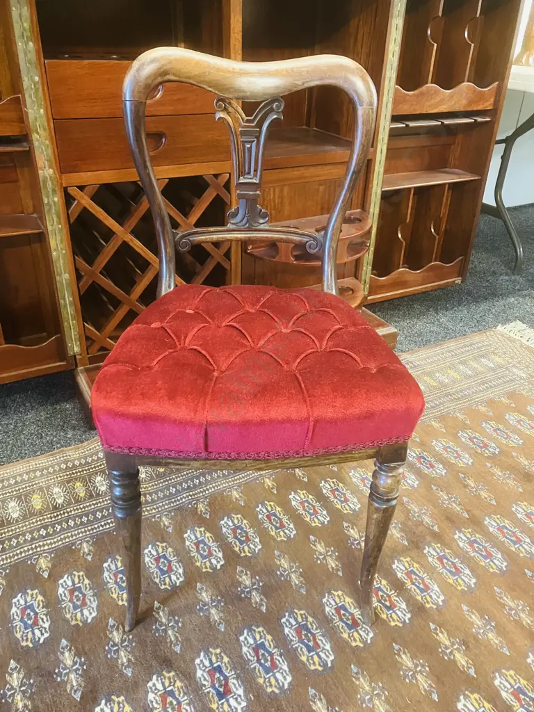 Late Victorian Mahogany Dining Chair Image 1++