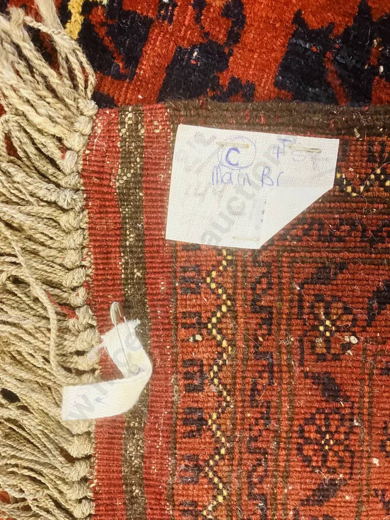 Hand-Knotted Persian Rug. Main Br. 99 x 150cm Image 1++