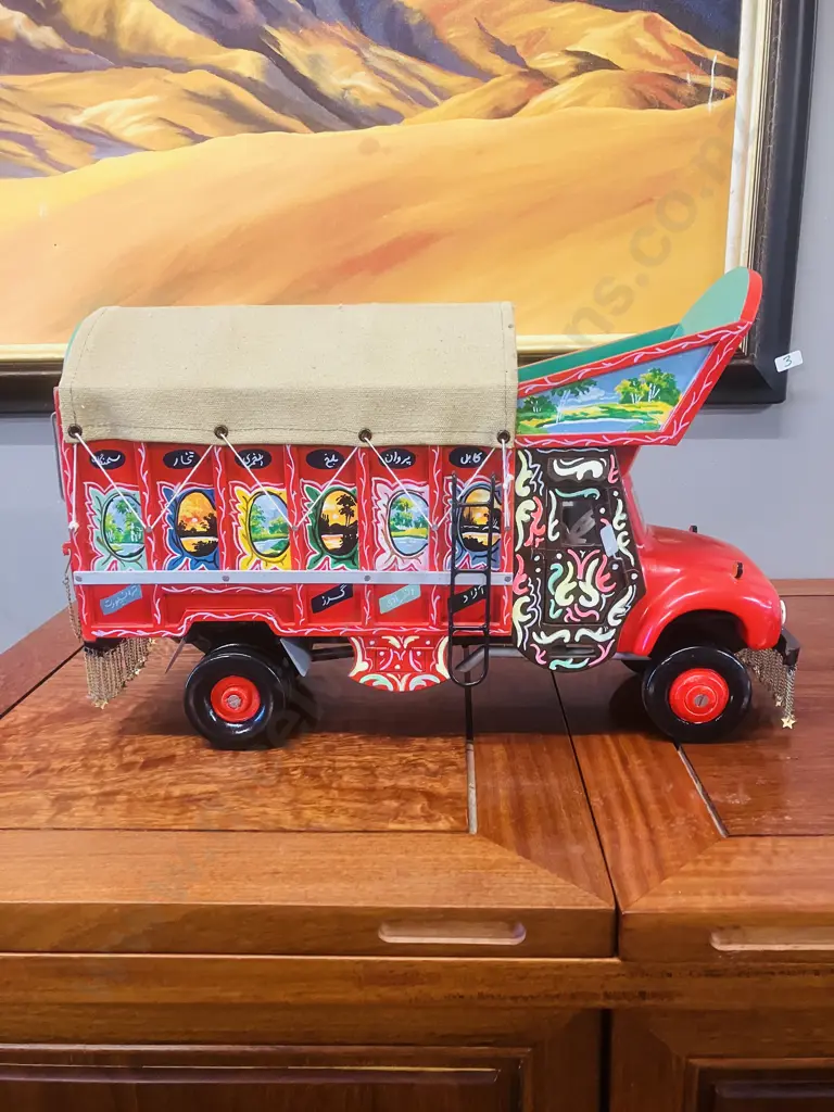 Pakistani Painted Truck Model. 29 x 45cm Image 1++
