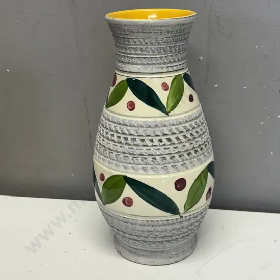 Vintage West German Art Pottery Vase H25.5cm