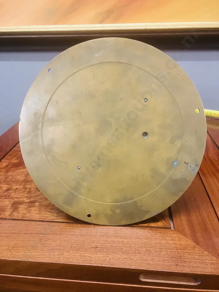Vintage 1960's YANAGI Tokyo Japanese  Brass Nautical Ships Aneroid Barometer Image 1++