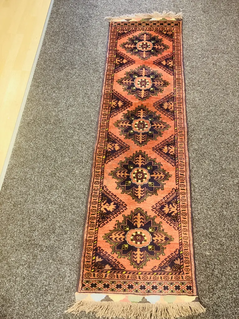 Vintage Persian Rug Runner. 60 x 212cm Image 1++