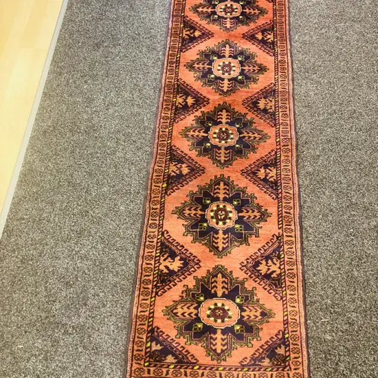 Vintage Persian Rug Runner. 60 x 212cm