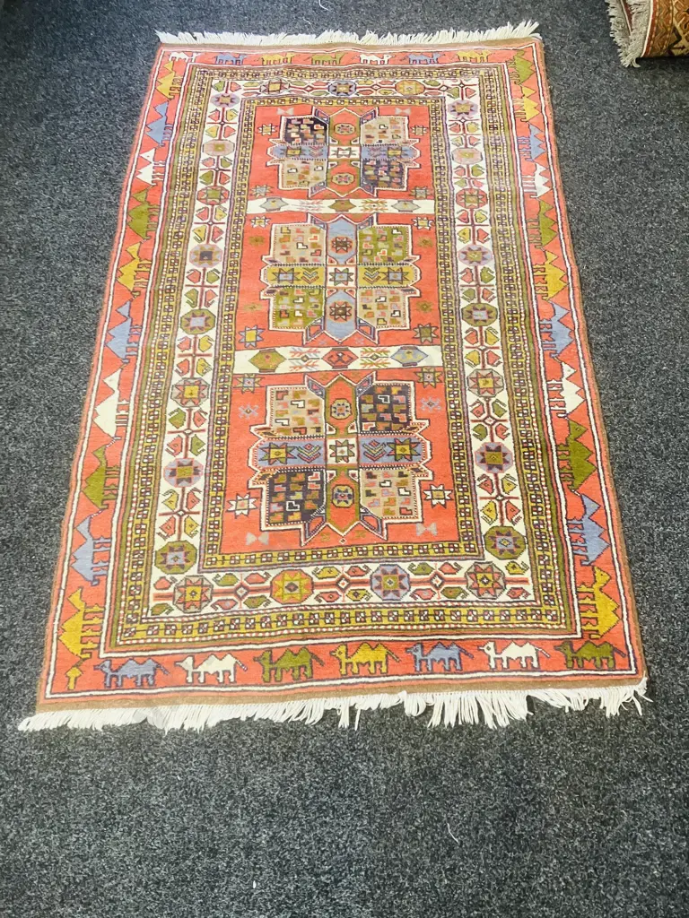 Kurdish Hand-Knotted Persian Rug. 115 x 196cm Image 1++