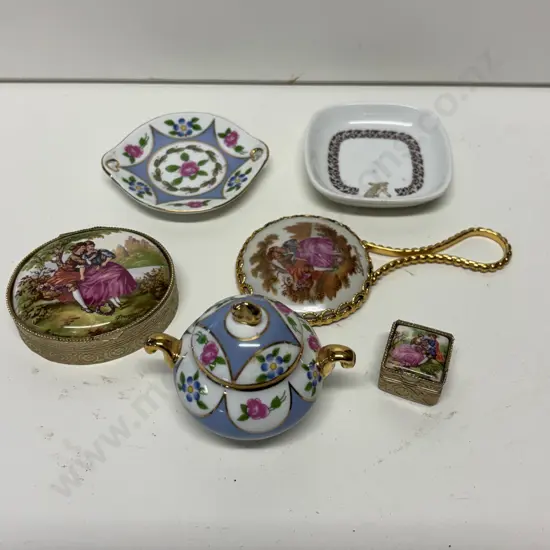 Assorted Limoges miniatures