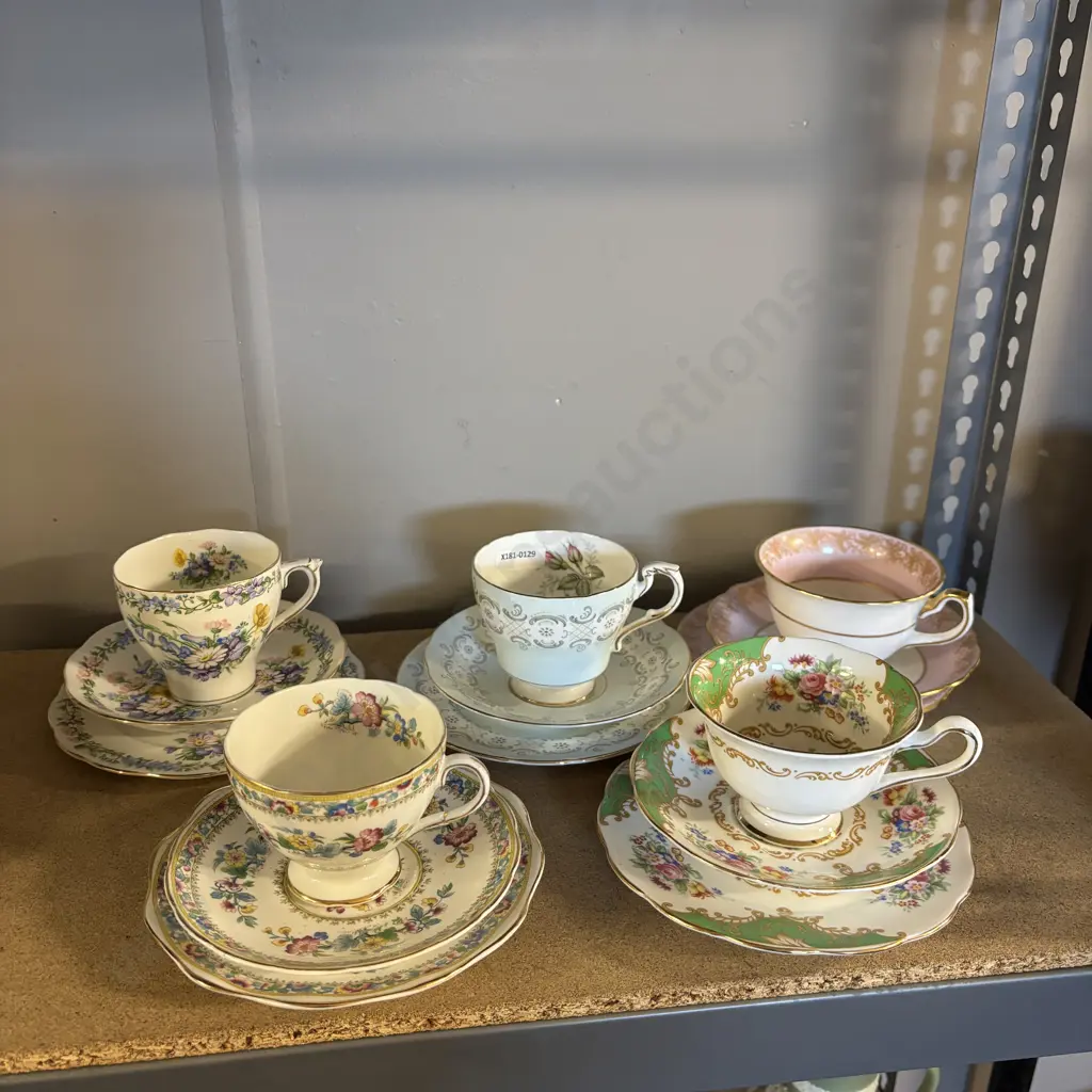 Assorted Collectable English Trios incl. Hammersley, Royal Albert, Paragon etc Image 1++