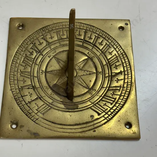Brass Sundial 15x15cm.
