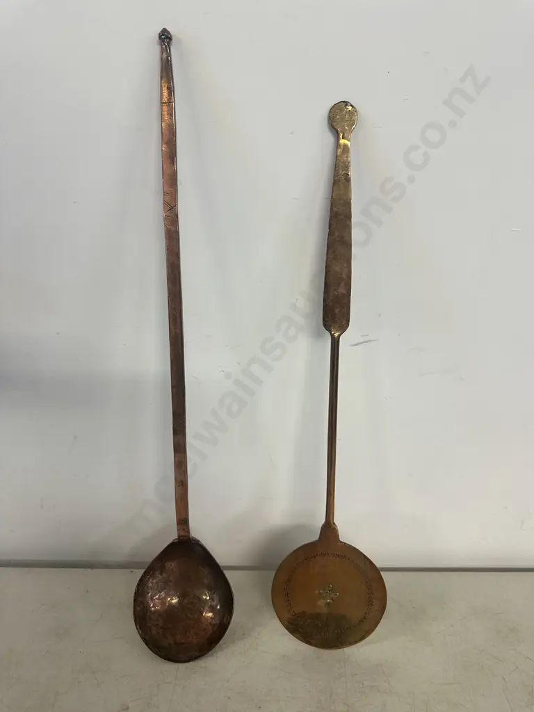 Vintage Copper Items Including Ladle & Large Spoon Image 1++