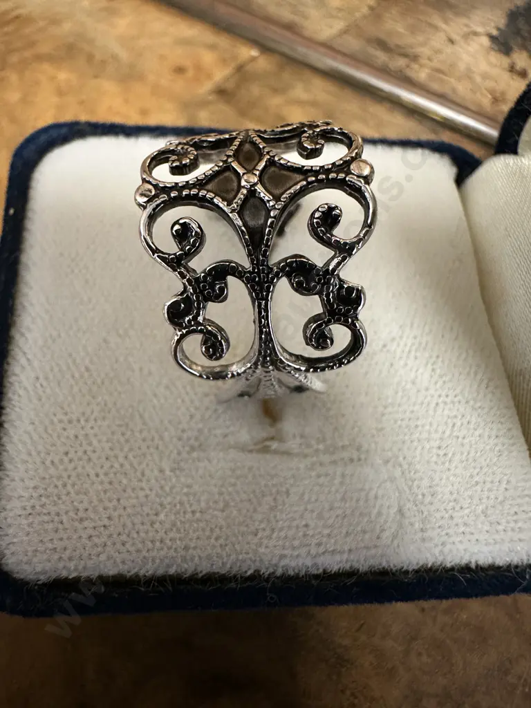 Sterling Silver Ring Stamped 925 Image 1++