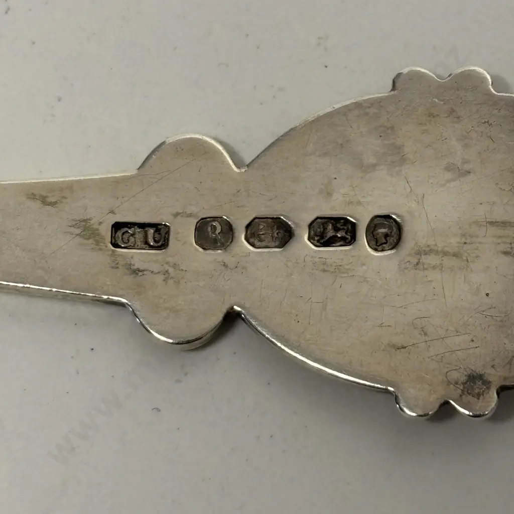 Hallmarked Silver Sifter Spoon Image 1++