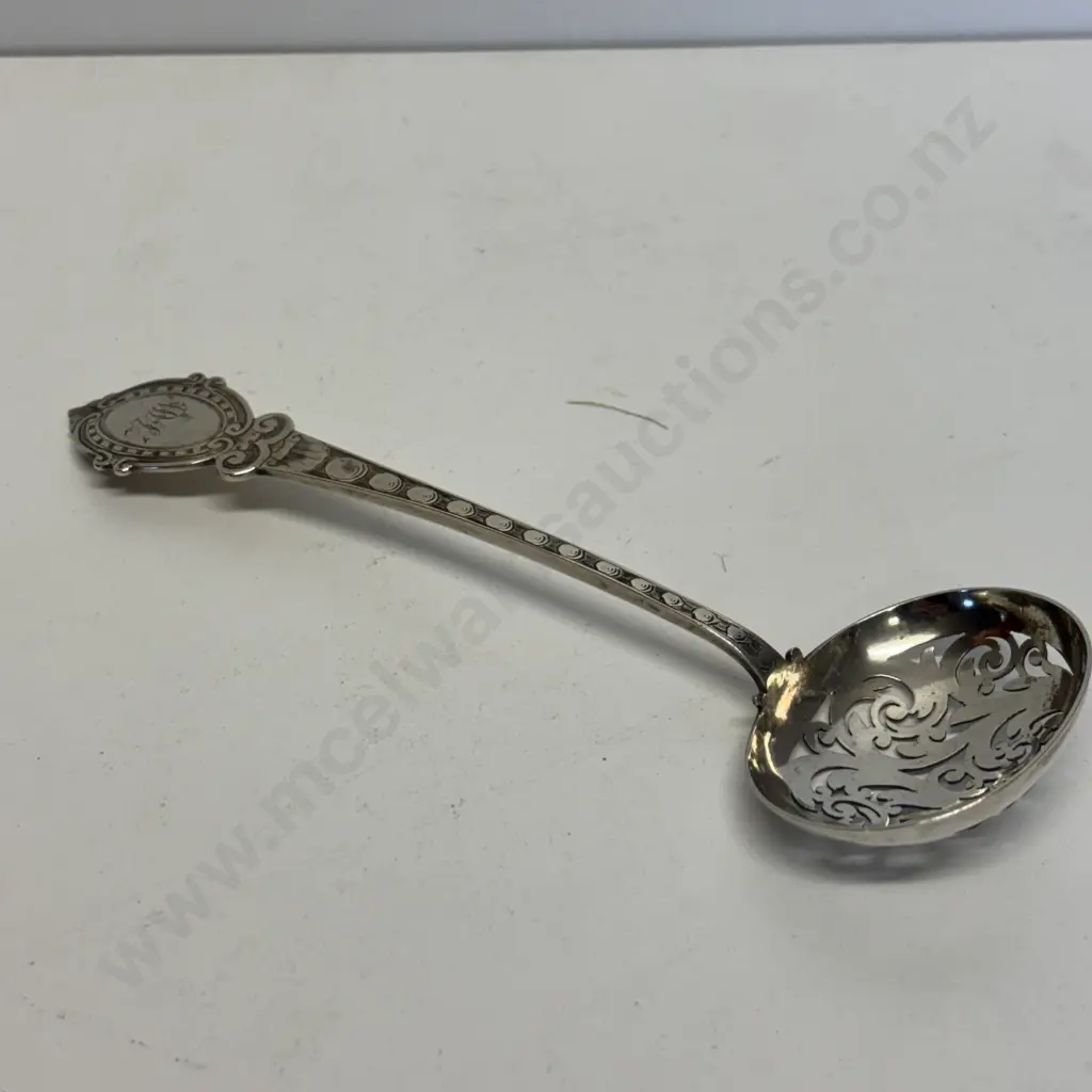 Hallmarked Silver Sifter Spoon Image 1++