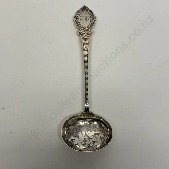 Hallmarked Silver Sifter Spoon