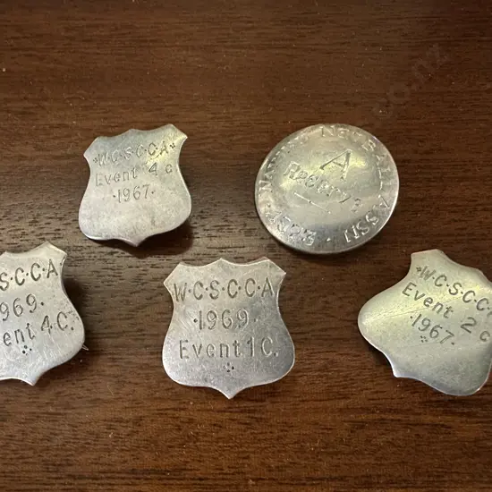  Selection Of Sterling Silver Badges