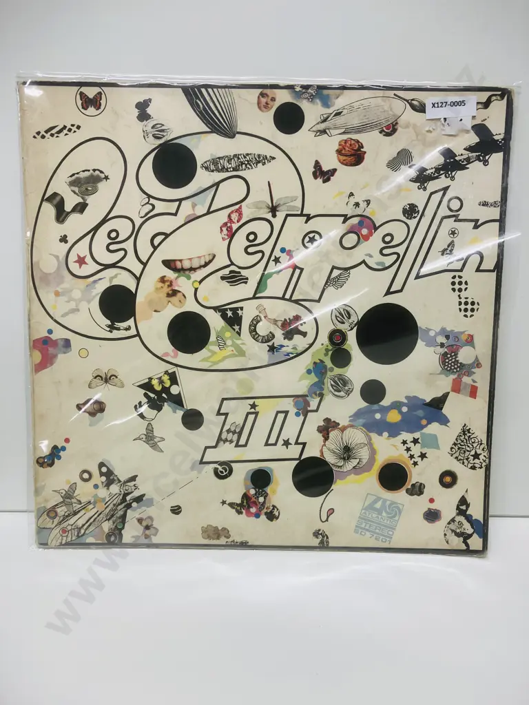 Rare Led Zeppelin - Led Zeppelin III Misprint Album, Gatefold Vinyl LP, 1970 New Zealand Pressing, Atlantic SD 7201 Image 1++