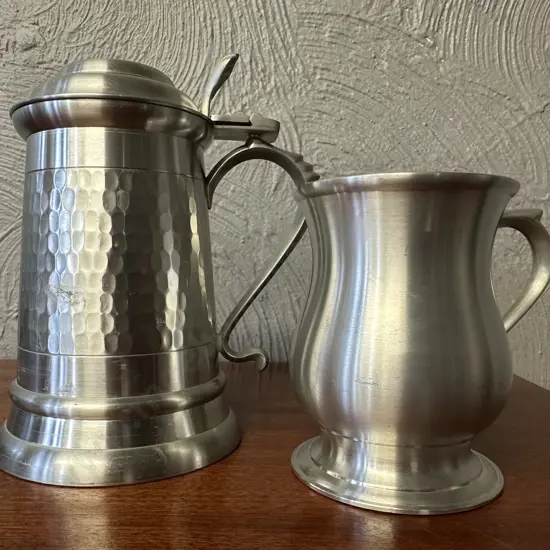 Vintage Pewter Tankards x2 Including Royal Selangor & Malaysia 