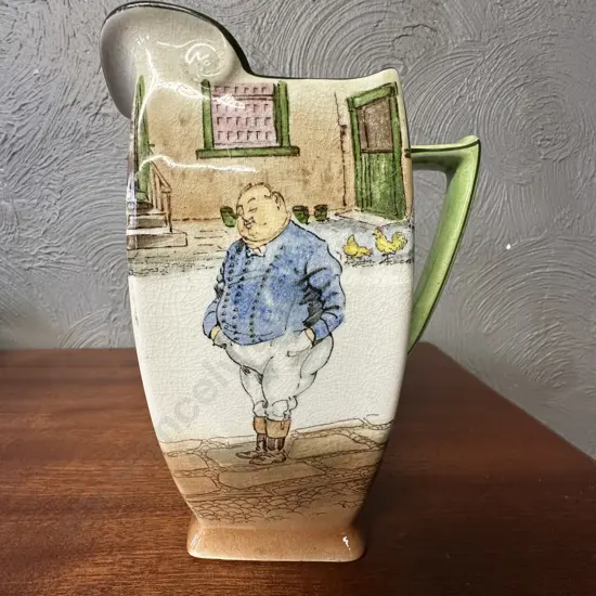 Vintage Royal Doulton Dickens Ware 'The Fat Boy' Jug #D2973 H21cm.