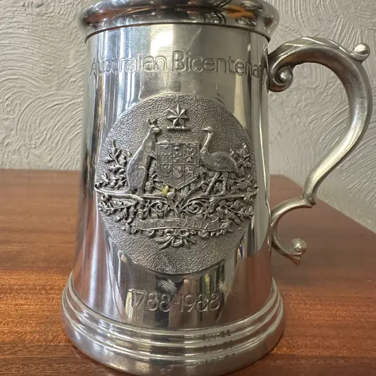 Vintage Pewter Tankard The Australian Bicentennial 1788-1988