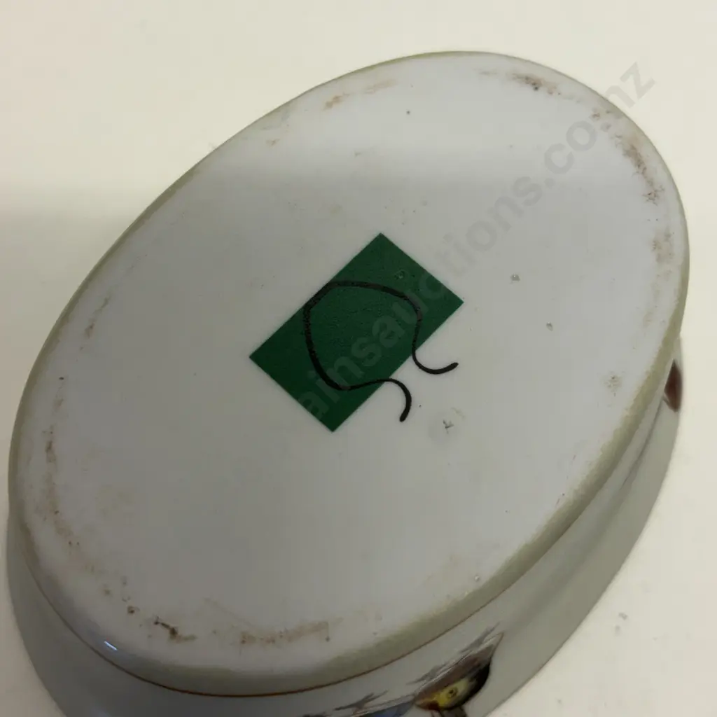 Small Ironstone Lidded Tureen with handpainted Duck finial and base Image 1++