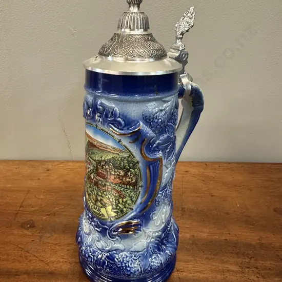 German Beer Stein Hand Painted By Armin Bay