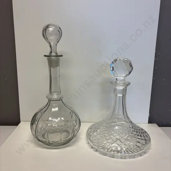 Two Vintage Decanters